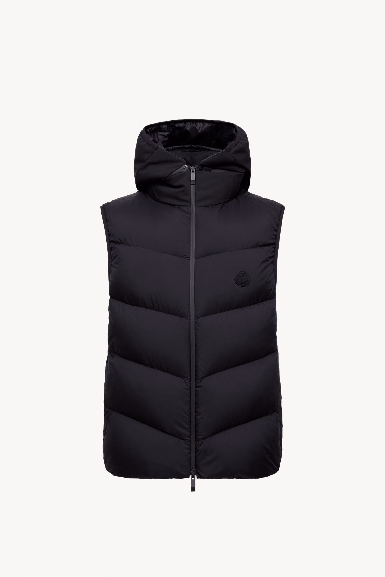 Guersac Diagonal-Quilted Hooded Down Vest Men Black Moncler 2